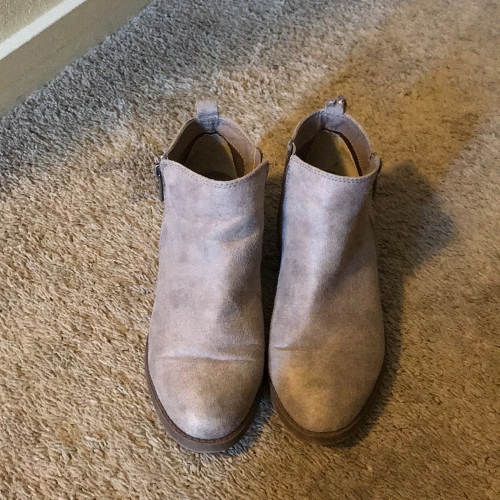 Tan booties